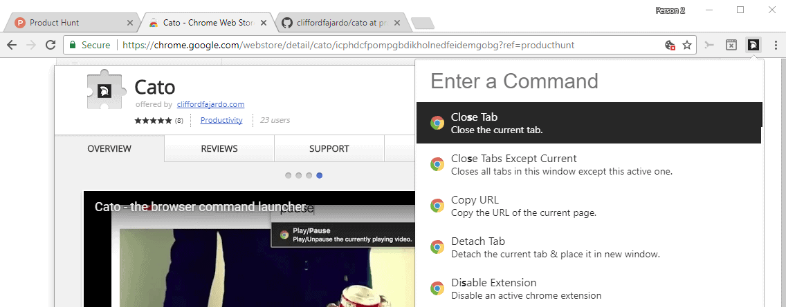 All google chrome commands