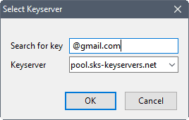 keyserver find public keys
