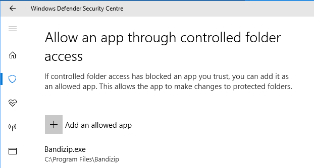 allow-apps controlled folder access