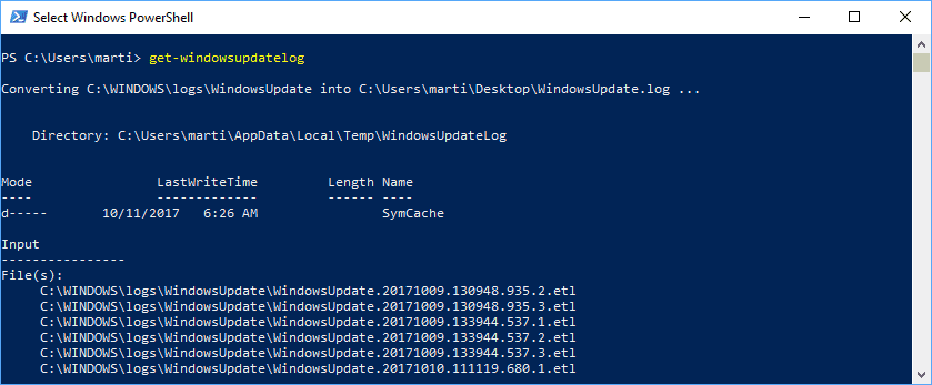 Microsoft improves Windows Update log formatting in Windows 10 version 1709