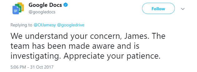 People report that Google removes documents from Google Docs for TOS violations