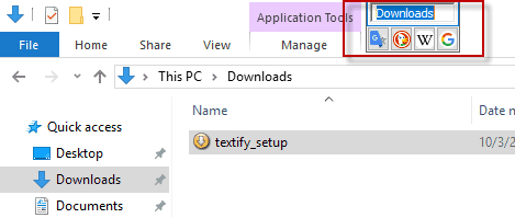 textify interface