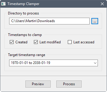 timestamp clamper