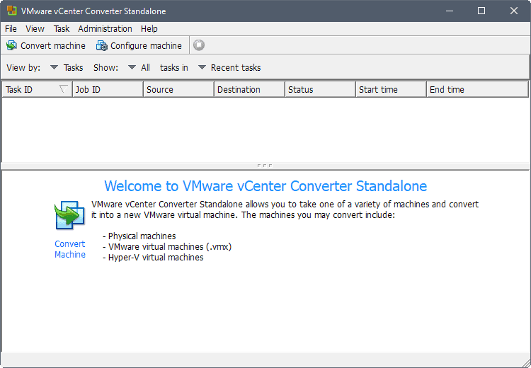 vmware center converter