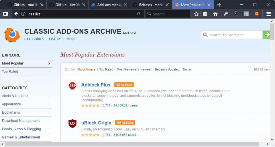 Add firefox. Firefox Classic. Mozilla Addons.