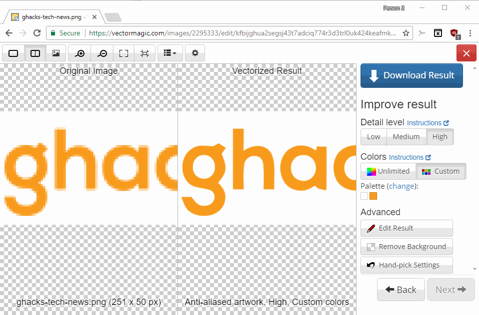 convert image to svg