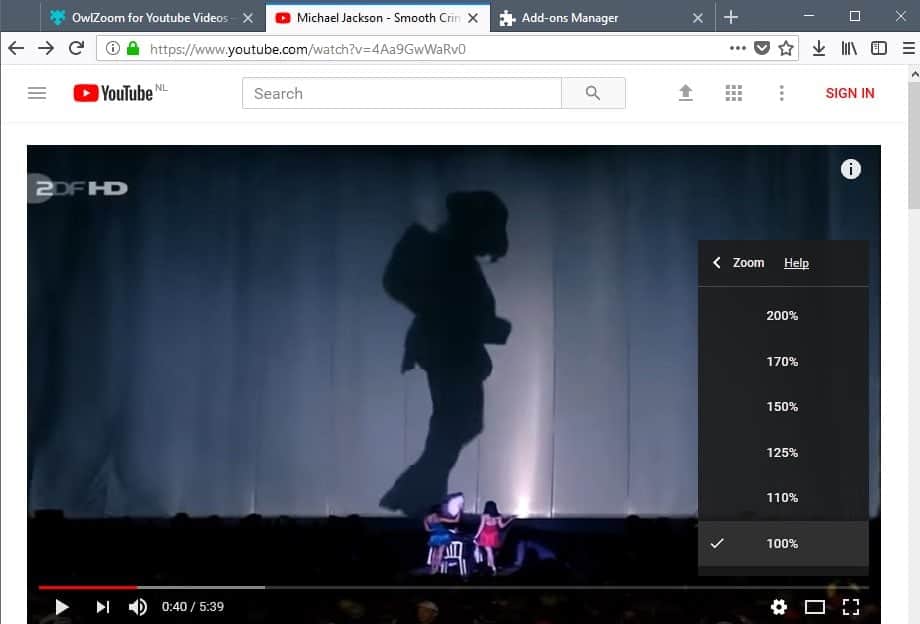firefox youtube zoom