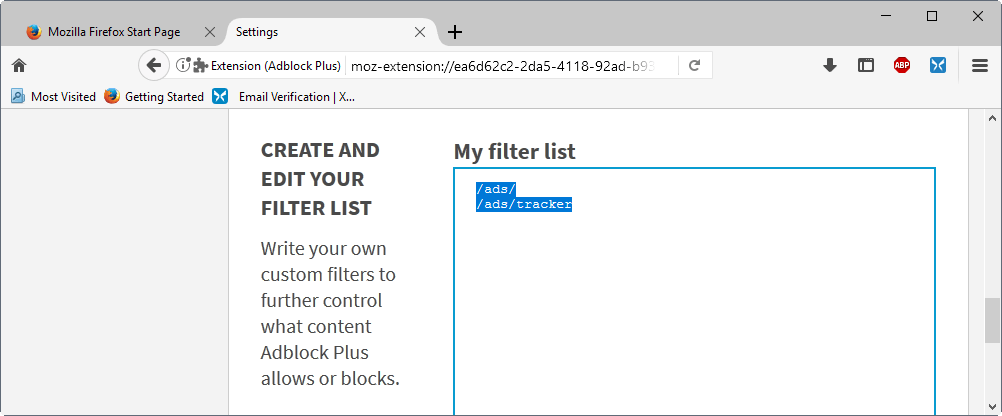 перенести пользовательские правила adblock-plus-ublock origin