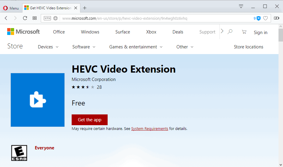 Hevc codec windows 10 free download