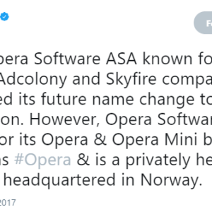 opera software name otello corporation