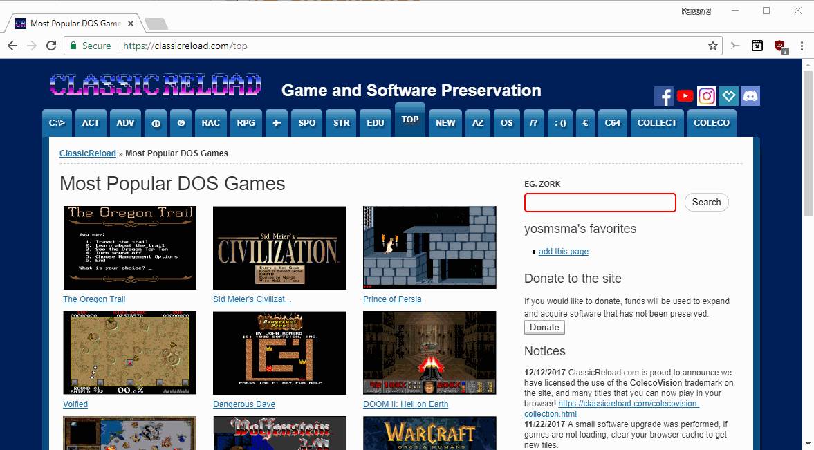 Game Saturday: play golden age PC games on Classic Reload - gHacks Tech News