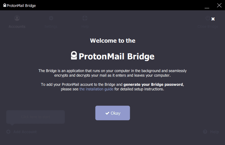 protonmail bridge