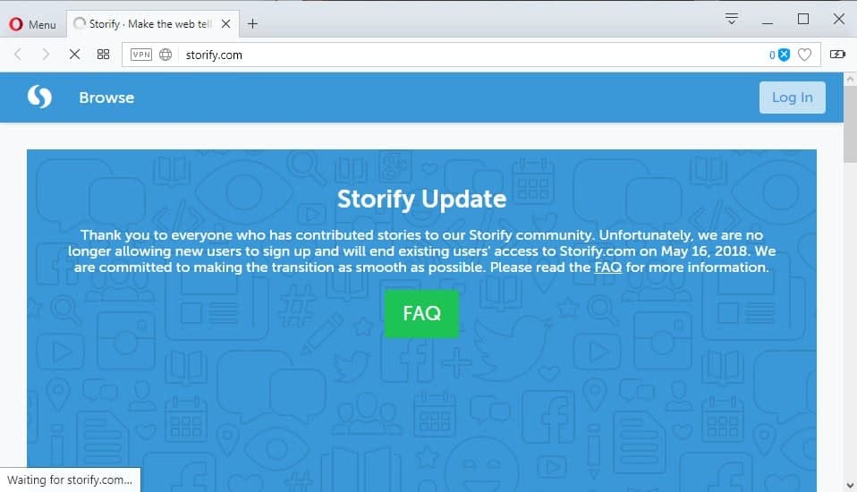 storify shut down