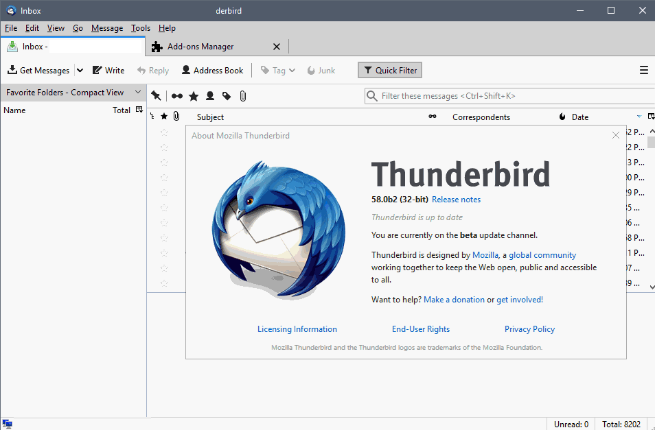 thunderbird proton email design