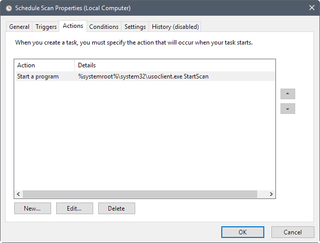 windows 10 automatic update task