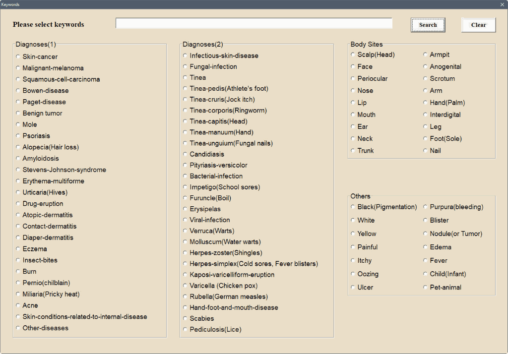 dermatoloy image database