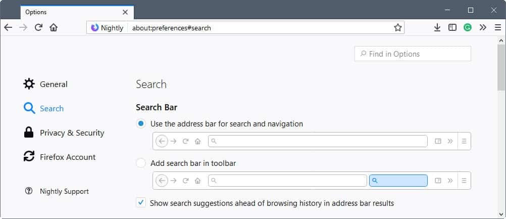 firefox search-suggestions before browsing history