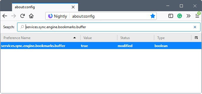 firefox bookmark syncing