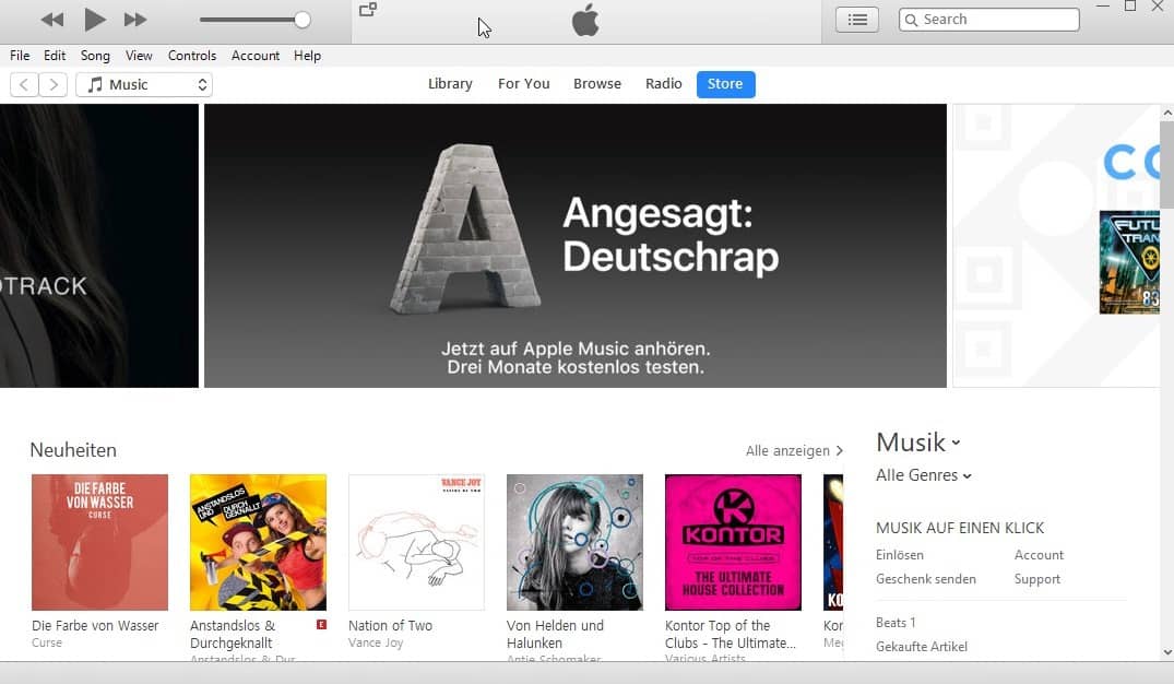 itunes xp vista