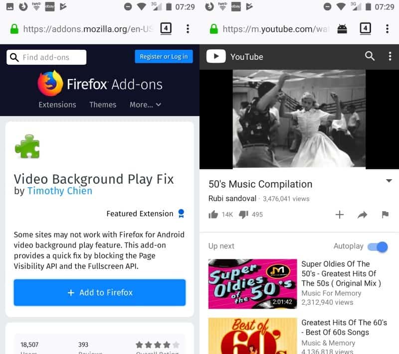 video background play fix firefox