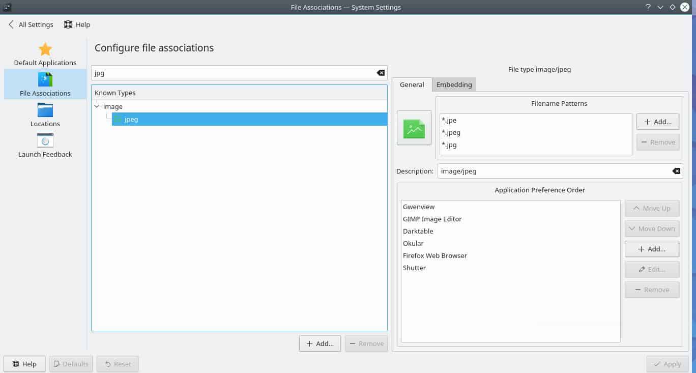 KDE Applications Settings