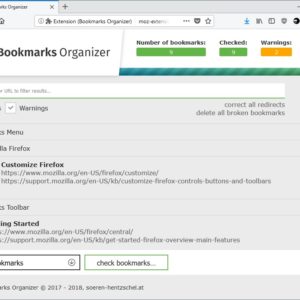 firefox bookmarks organizer 2.0