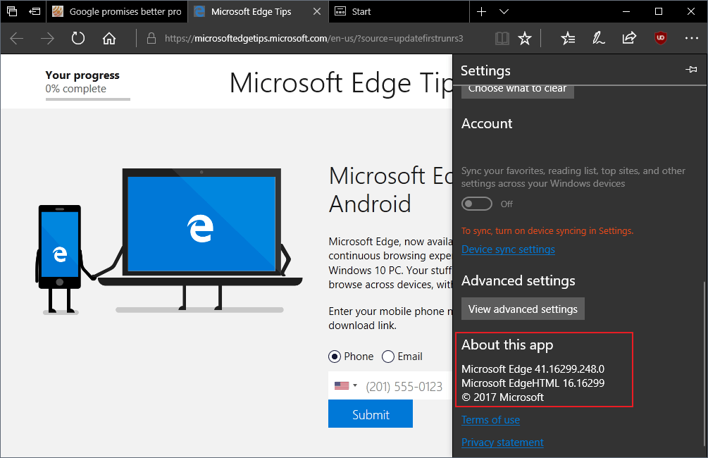 microsoft edge not working after update october 2017