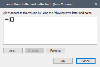 remove drive letter