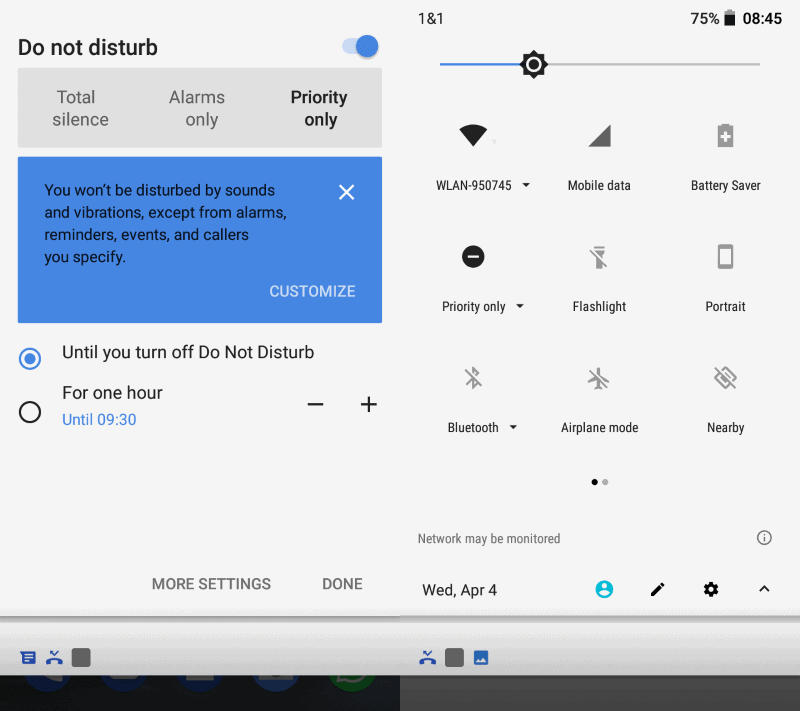 priority mode android