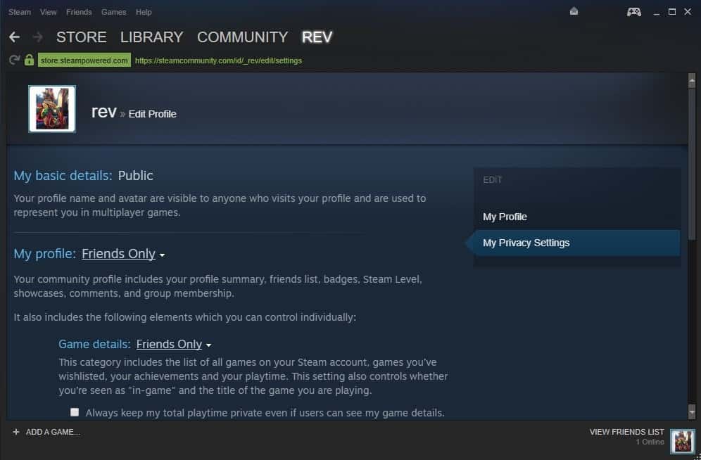 How To Change Steam Privacy Settings Ghacks Tech News