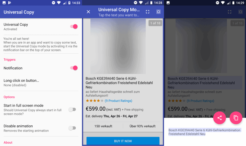 universal copy android