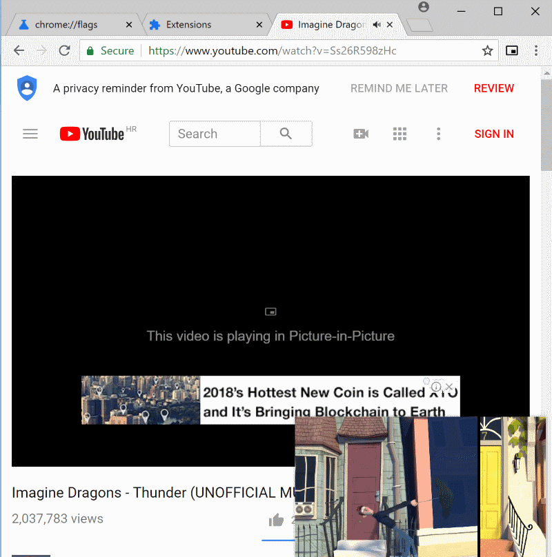 chrome picture in picture