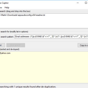 regex captor extract email addresses