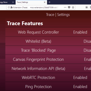 trace anti-tracking