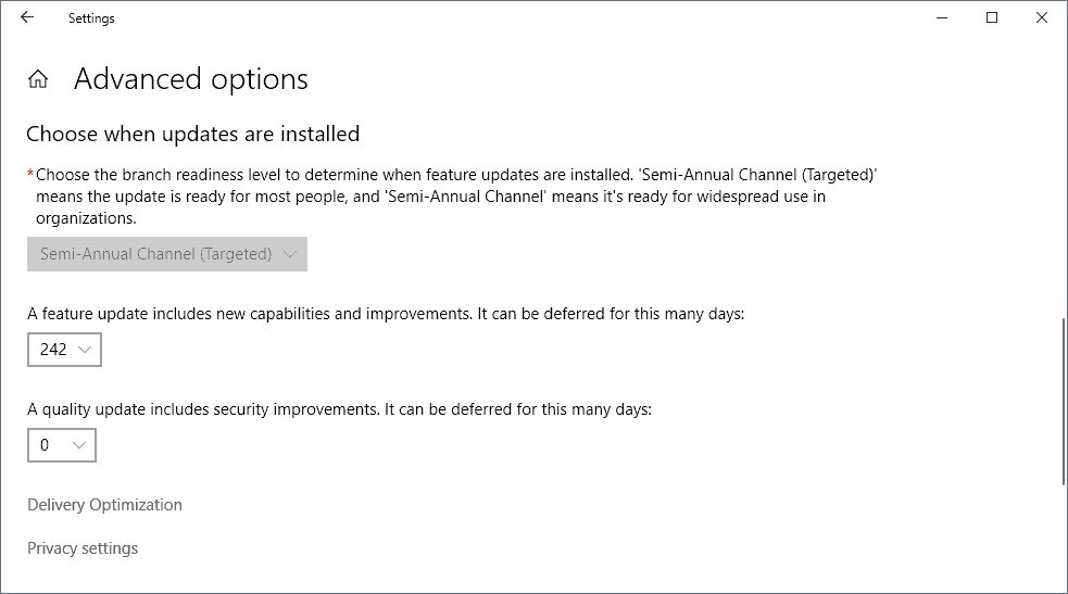 Windows 10 version 1803 updates enforced on some PCs