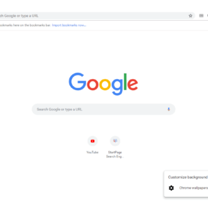 chrome customize background wallpapers
