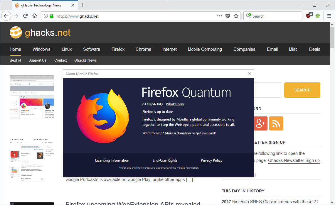 firefox 61.0