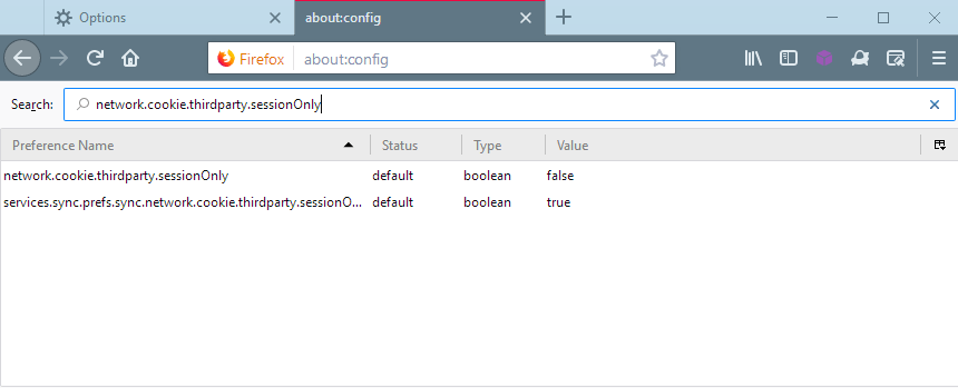 firefox third-party-cookies session only