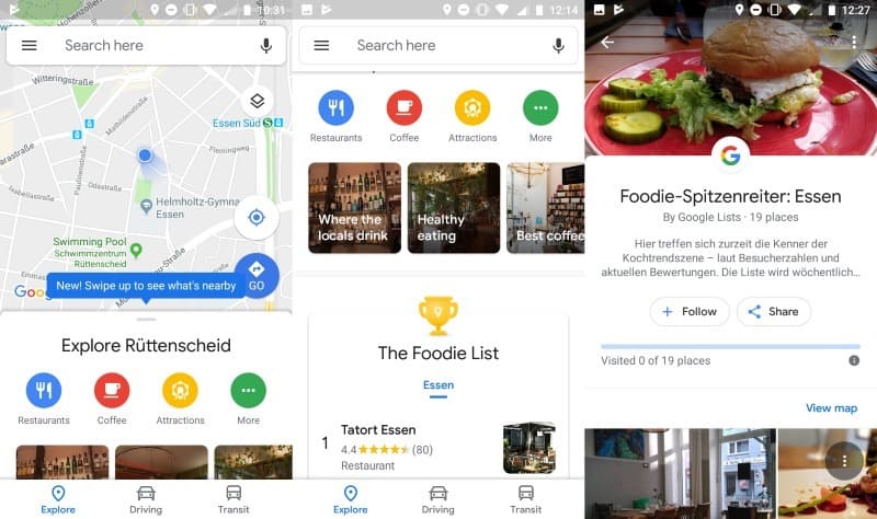 Google Maps rolls out with improved Explore functionality