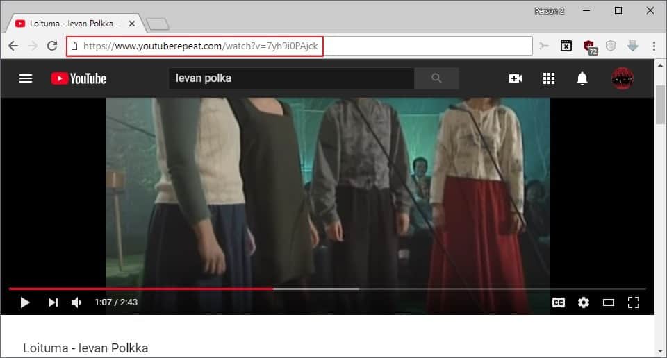 vallei avontuur Vluchtig How to repeat (loop) YouTube Videos automatically - gHacks Tech News