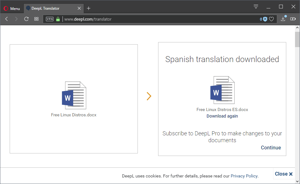 deepl translation