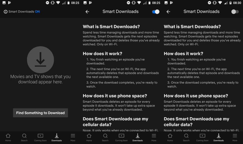 netflix smart downloads