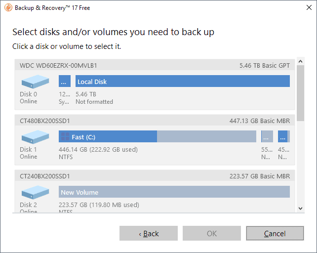 select disks