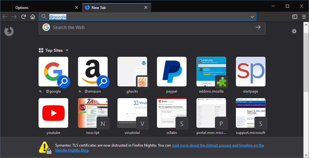 firefox at search keywords