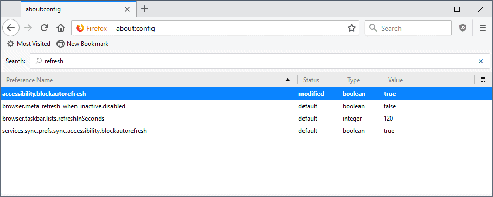 firefox block auto refresh