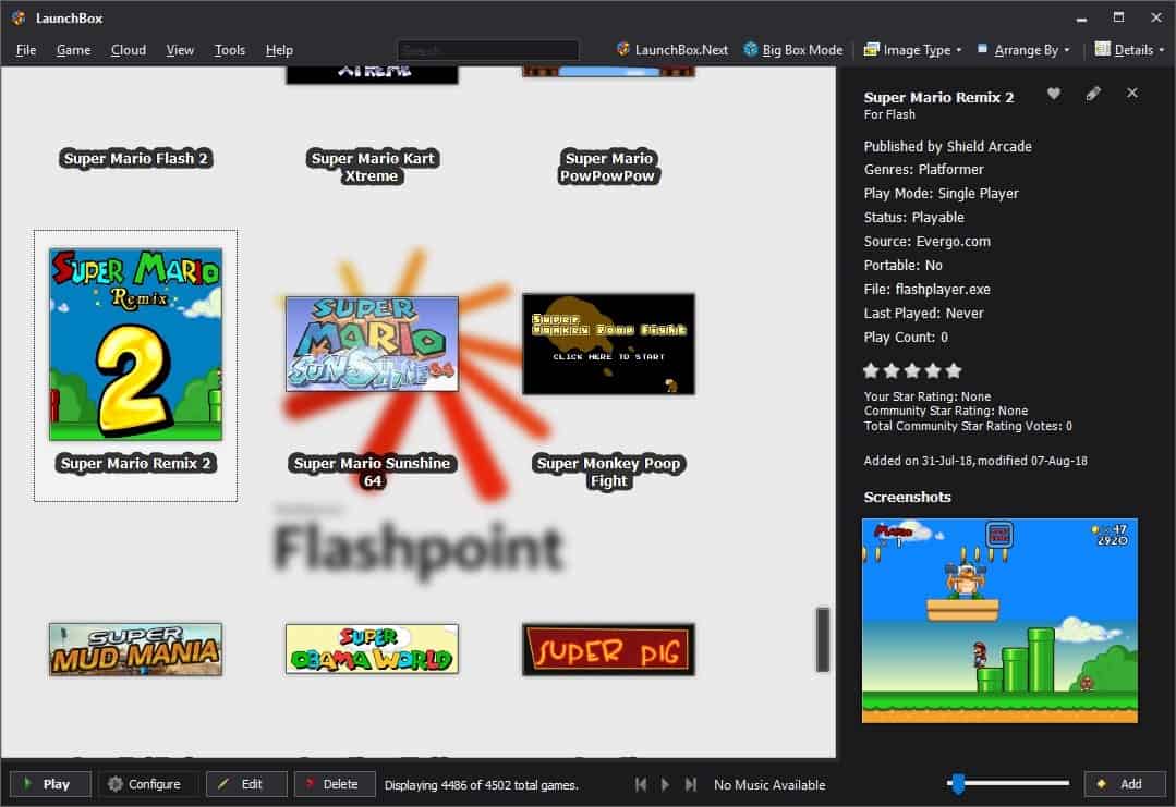 The Flash Games Preservation Project Flashpoint Ghacks Tech News