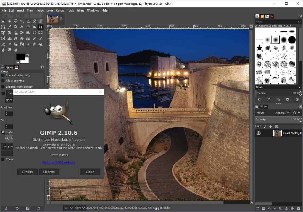 gimp 2.10.6