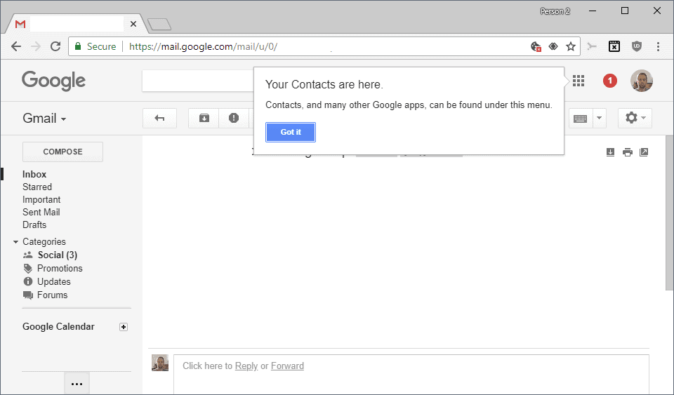 gmail contacts