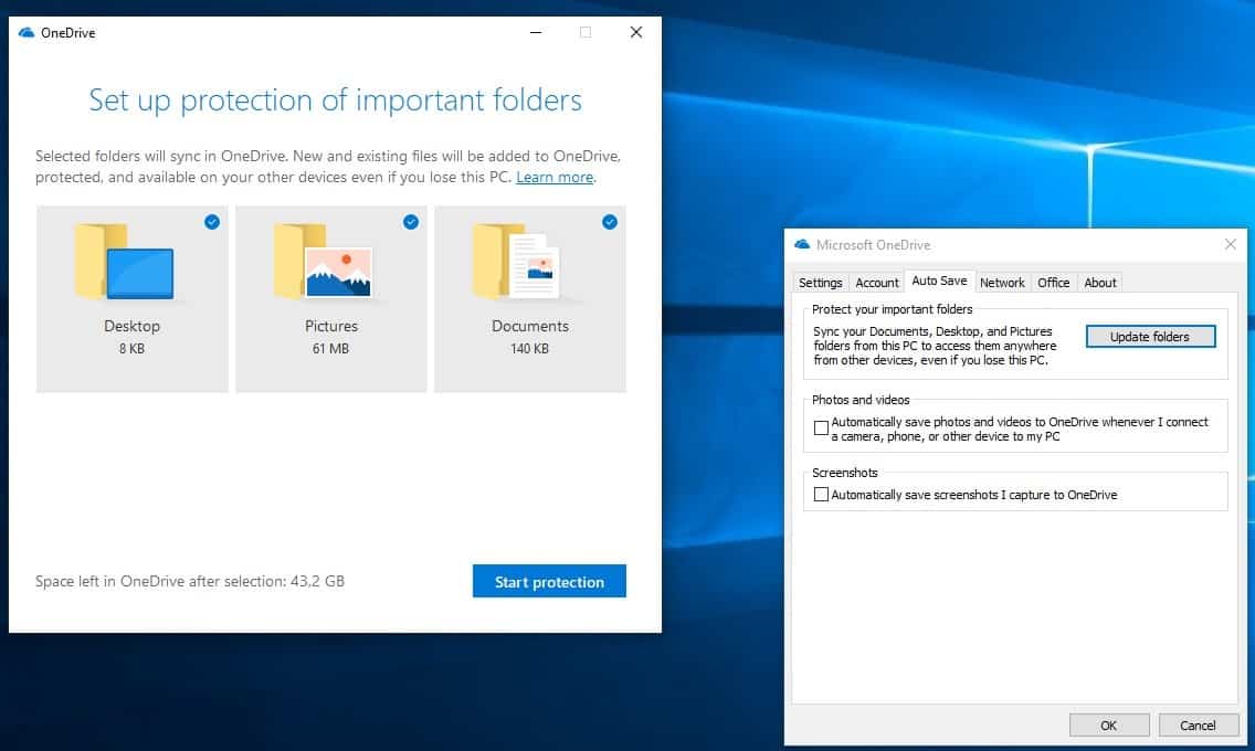 onedrive protect important files