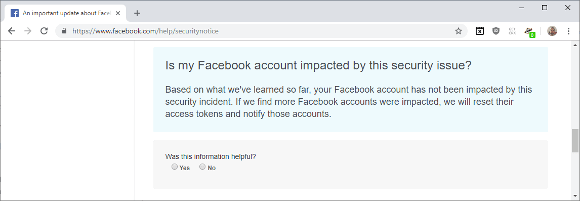 facebook hack account affected